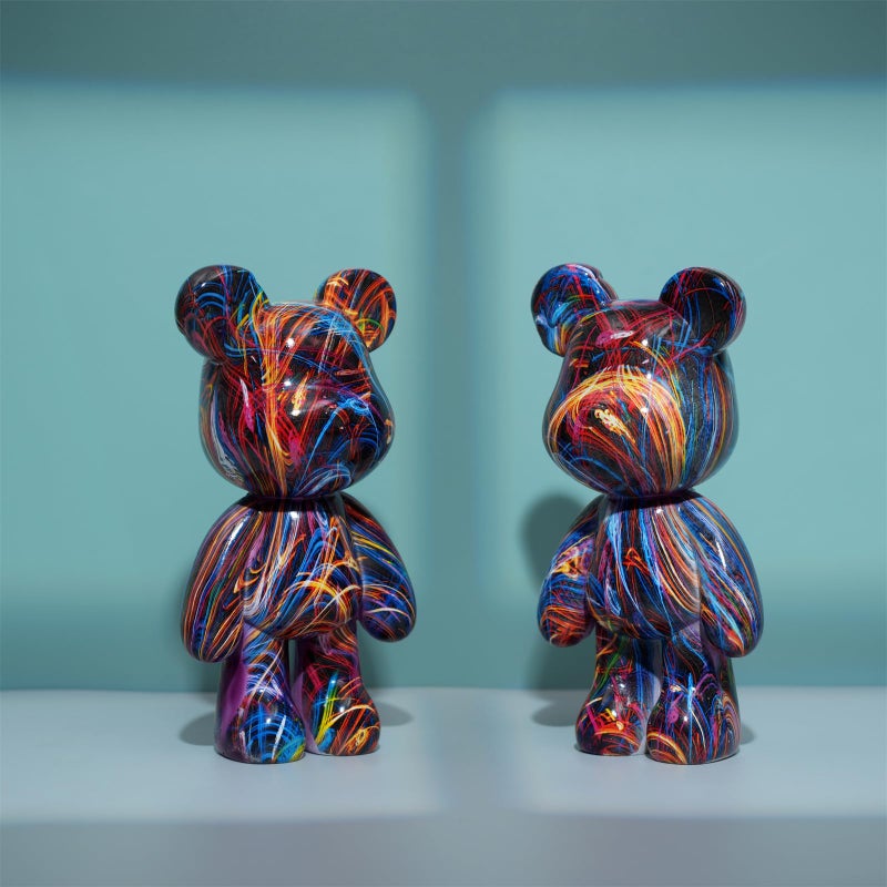 Coniuty Abstract Animal Sculpture Home Decor, Bear Statue Decoration for Office, Bedroom, Living Room on Table, Shelf, Cabinet (Type B) - Image 4