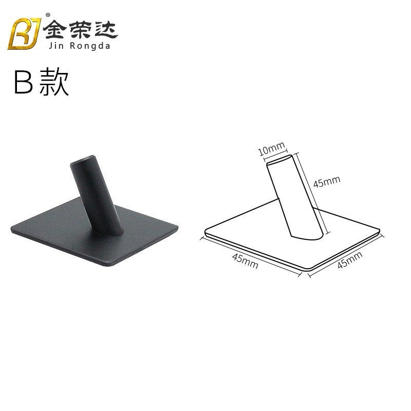 304 European Black Single Wall Hook for Bathroom Towels304 Stainless Steel Black-Oblique Hook 304 Stainless Steel Black-Oblique Hook 