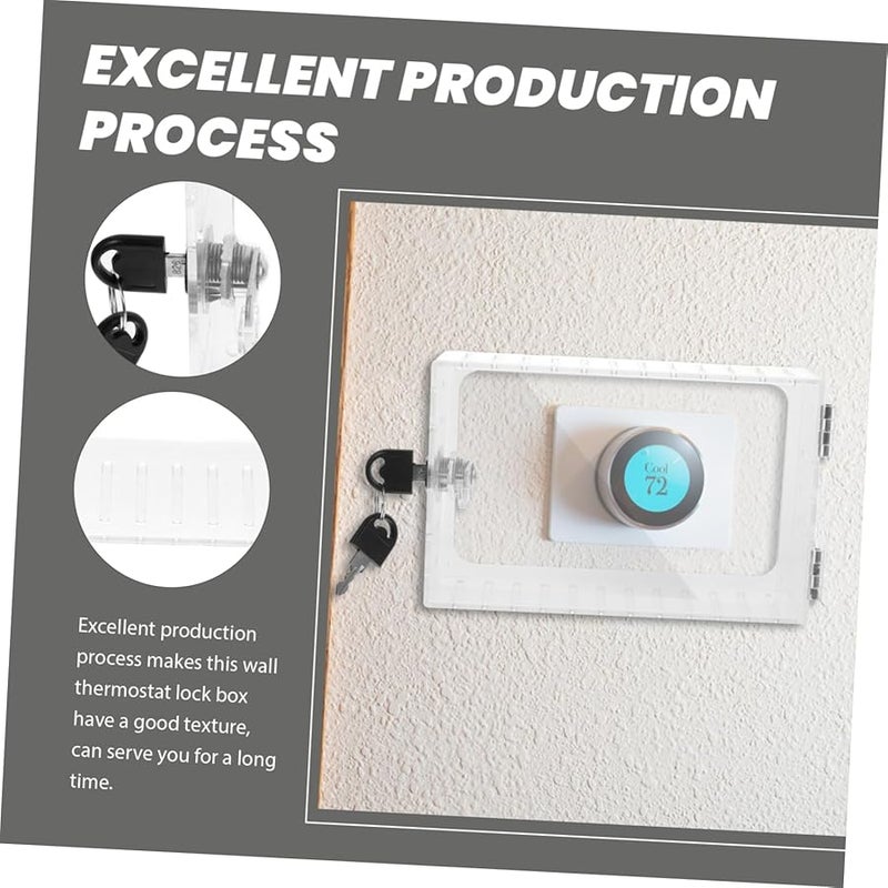 Large Universal Wall Thermostat Lock Box Protective Cover AC Thermostat Cover - Image 3