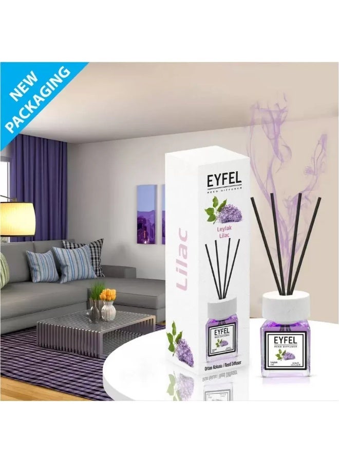 Eyfel Reed Diffuser Lilac Perfume Aroma Home Fragrance- 120ml - Image 2