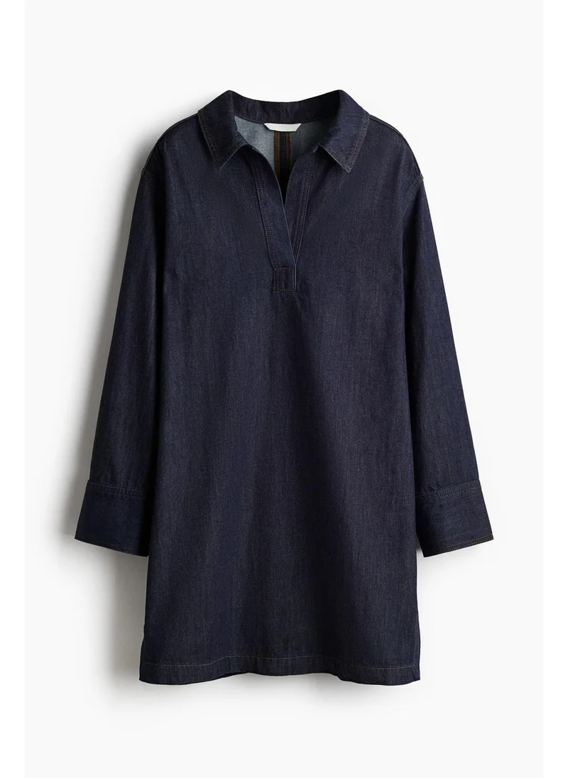 H&M Collared denim dress