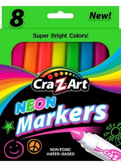 Cra-Z-Art Neon Broadline Markers 8 Count (10112)  - Image 2