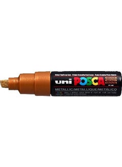 Uni Posca Pc-8k Paint Marker 8 mm Cut Tip Metallic Bronze 