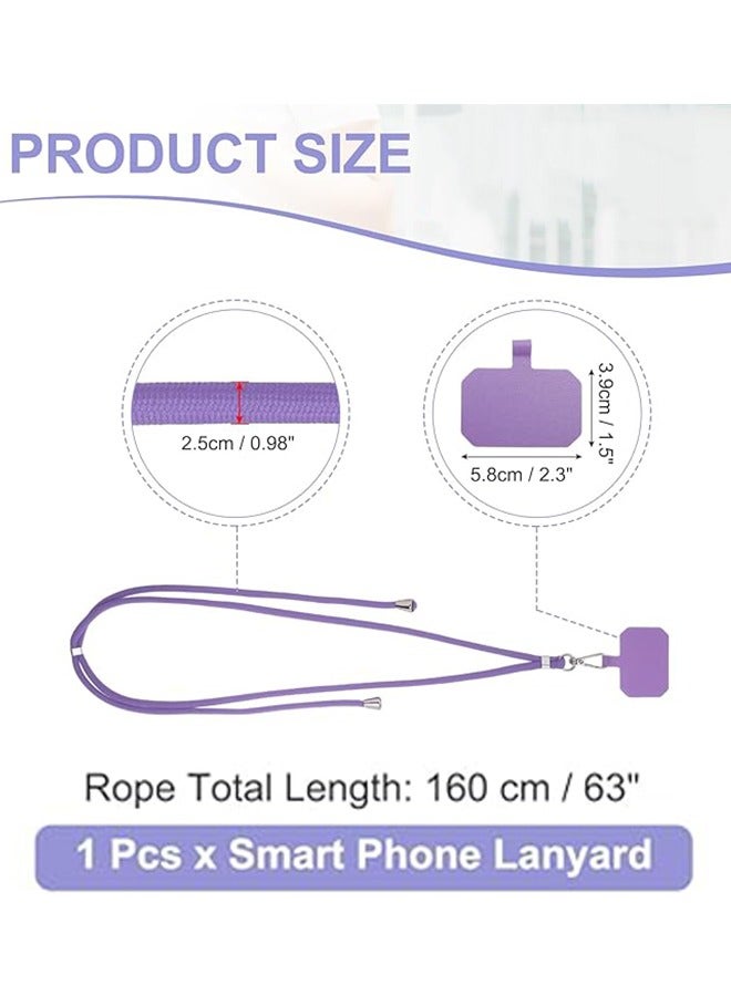 Digipace Phone Lanyard, Universal Crossbody Cell Phone Lanyards, Multifunctional Nylon Patch Adjustable Shoulder Neck Strap Compatible with Most Smartphones - Image 3