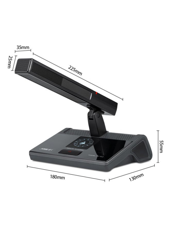 Shile Professional Wired Handheld Microphone Engineering Conference Microphone 8-core Network Cable Large Conference Desktop Rod Microphone Represents A Ye-19d - Image 2