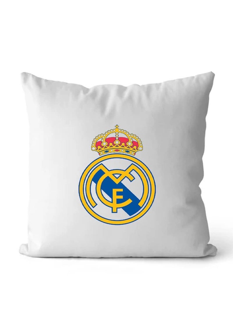 Story Of Candle Square pillow with “Real Madrid FC logo” printed, white, size 40x40 cm  - Image 1