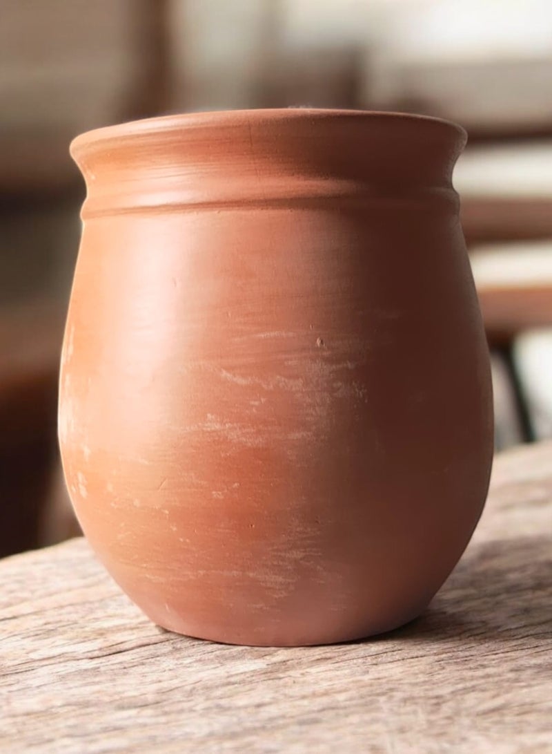 color zone pottery Handmade Turkish vase-shaped clay casserole - Image 1