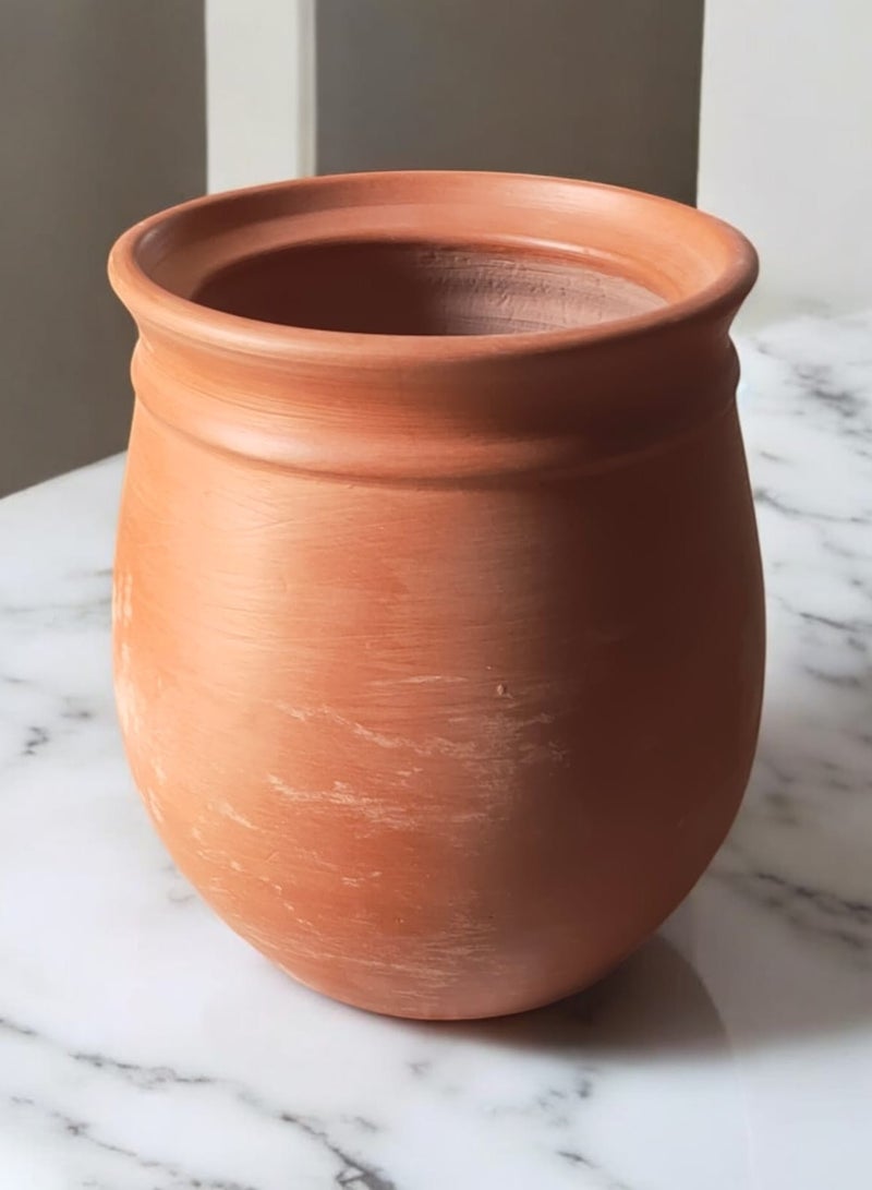 color zone pottery Handmade Turkish vase-shaped clay casserole - Image 2