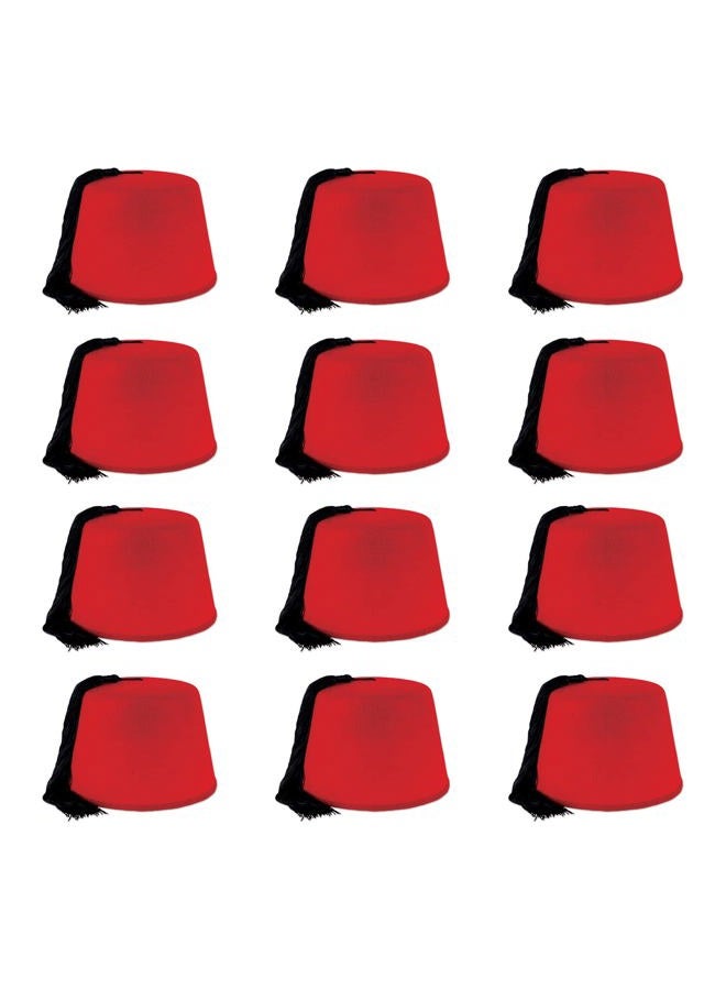 Beistle Tassels Arabian Nights Party Supplies Tarboosh Costume Accessories, One Size, Red/Black - Image 1