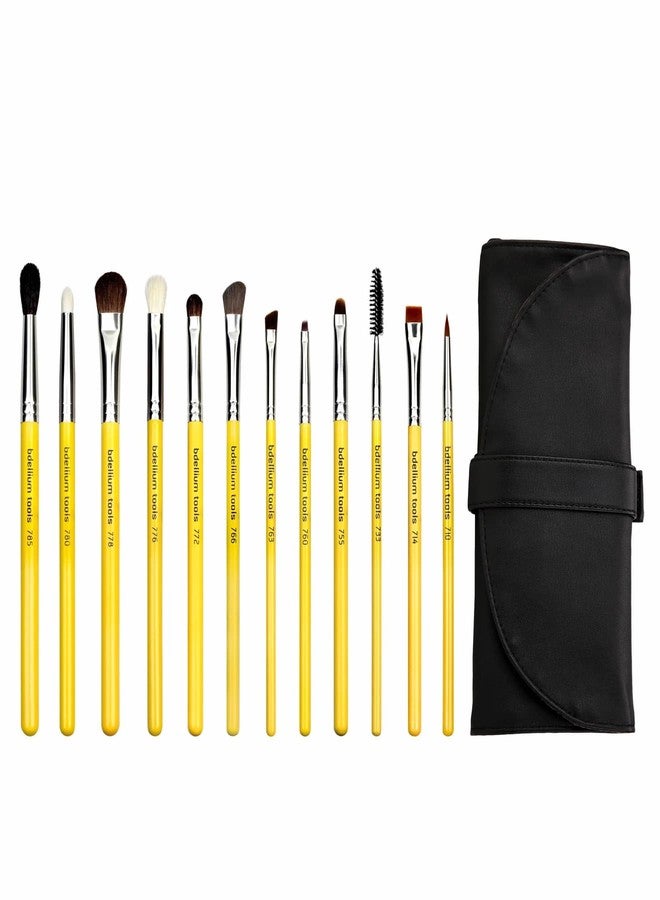Bdellium Tools, Studio Line, Eyes Brush Set and Pouch, 12 Pc Set - Image 1