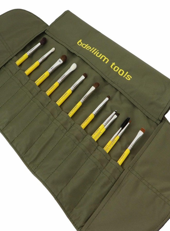Bdellium Tools, Studio Line, Eyes Brush Set and Pouch, 12 Pc Set - Image 4