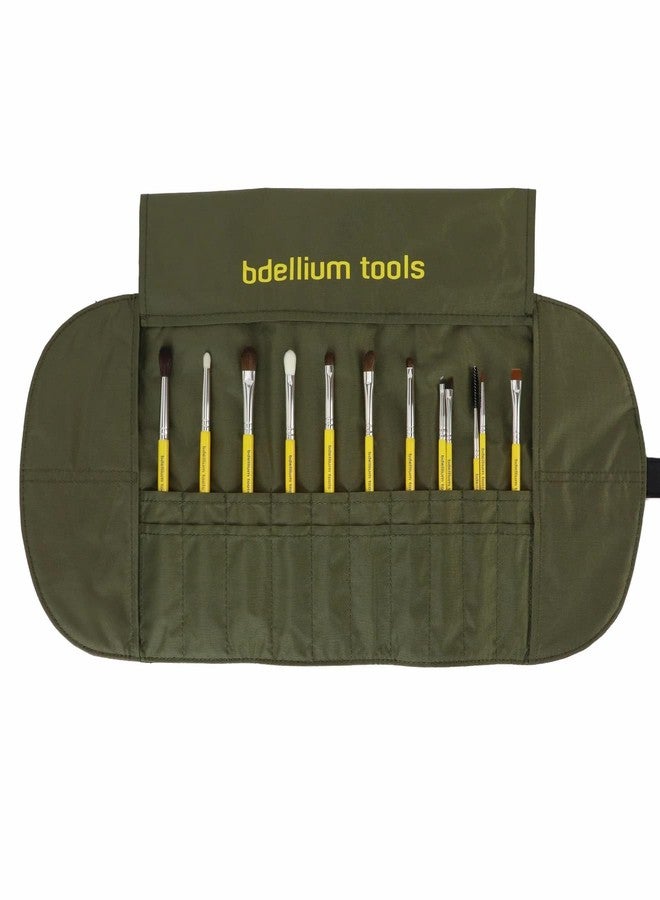 Bdellium Tools, Studio Line, Eyes Brush Set and Pouch, 12 Pc Set - Image 5
