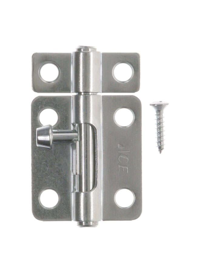 ACE Universal Mount Galvanized Rust-Resistant Secure Zinc-Plated Steel Barrel Bolt Silver 2.5inch 5302351  - Image 2