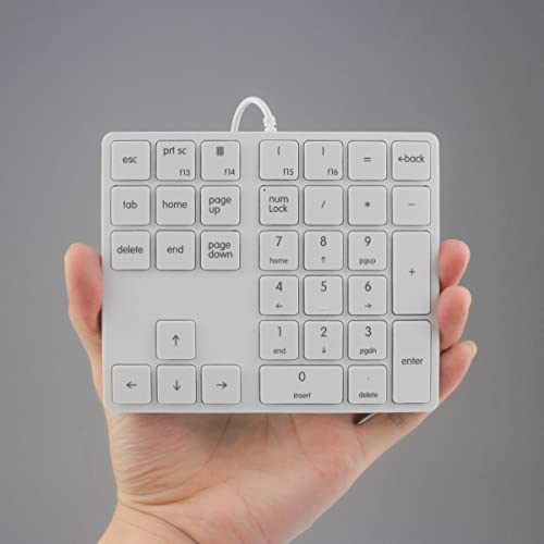 Qisan Numeric Keypad 34 Keys (30%) Mini Multifunctional Wired Number Keypad Black Magicforce | Number Pad for Laptop | Gaming Keypad for Pc | Laptop Accessories | Keypad for Computer-White Magicforce - Image 5