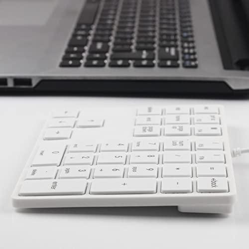 Qisan Numeric Keypad 34 Keys (30%) Mini Multifunctional Wired Number Keypad Black Magicforce | Number Pad for Laptop | Gaming Keypad for Pc | Laptop Accessories | Keypad for Computer-White Magicforce - Image 4