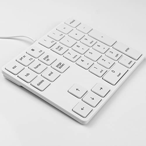 Qisan Numeric Keypad 34 Keys (30%) Mini Multifunctional Wired Number Keypad Black Magicforce | Number Pad for Laptop | Gaming Keypad for Pc | Laptop Accessories | Keypad for Computer-White Magicforce - Image 2
