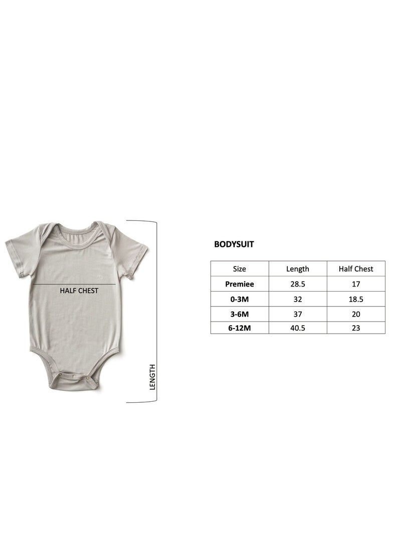 Anvi Baby Organic Bamboo Spandex Bodysuit- White 6 to 12 months  - Image 4
