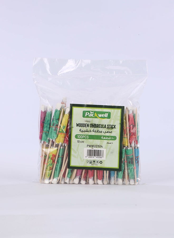 Packwell Wooden Unbrella Stick 10 Cm 100 pcs - Image 1