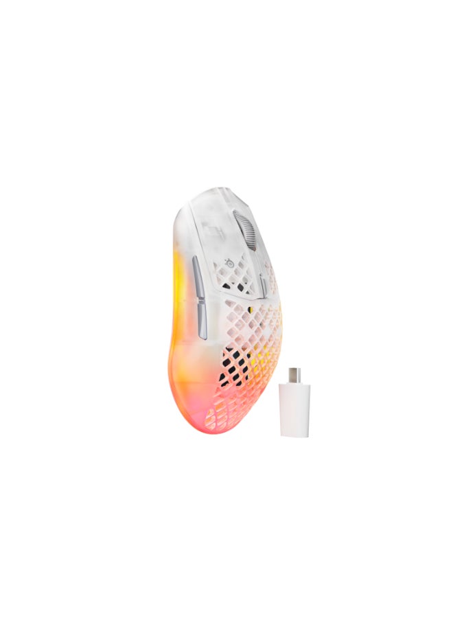 steelseries Aerox 3 Wireless Gen 2 - Super-Light 68g Gaming Mouse, 4K Polling, 26K DPI Optical Sensor, 200 Hour Battery, IP54 Water Resistant, 80m Click Durability, RGB, 100% PTFE Feet - Magenta I 62715 - Image 1