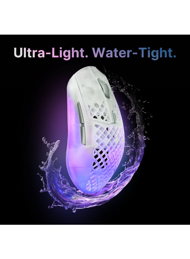 steelseries Aerox 3 Wireless Gen 2 - Super-Light 68g Gaming Mouse, 4K Polling, 26K DPI Optical Sensor, 200 Hour Battery, IP54 Water Resistant, 80m Click Durability, RGB, 100% PTFE Feet - Magenta I 62715 - Image 4