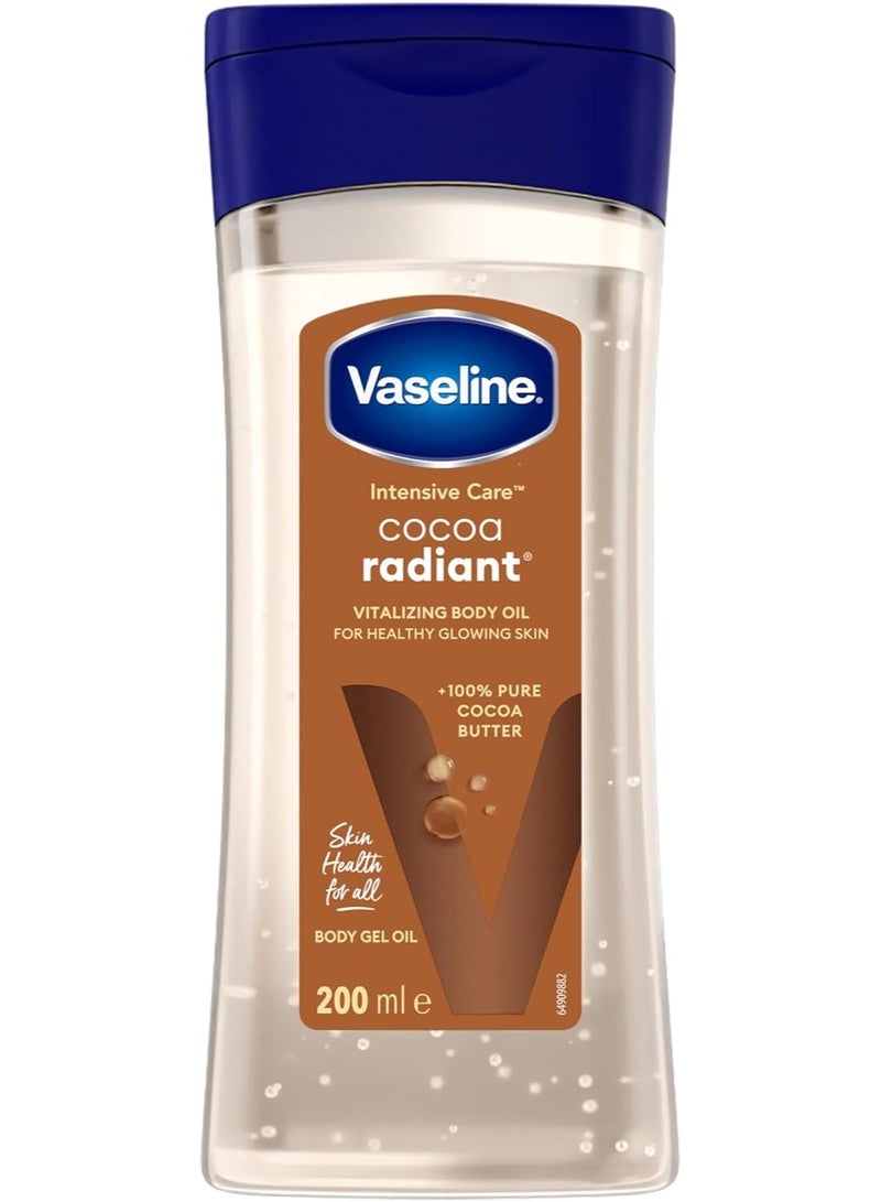 Vaseline Intensive Care Cocoa Radiant Body Gel Oil, 6.8oz
