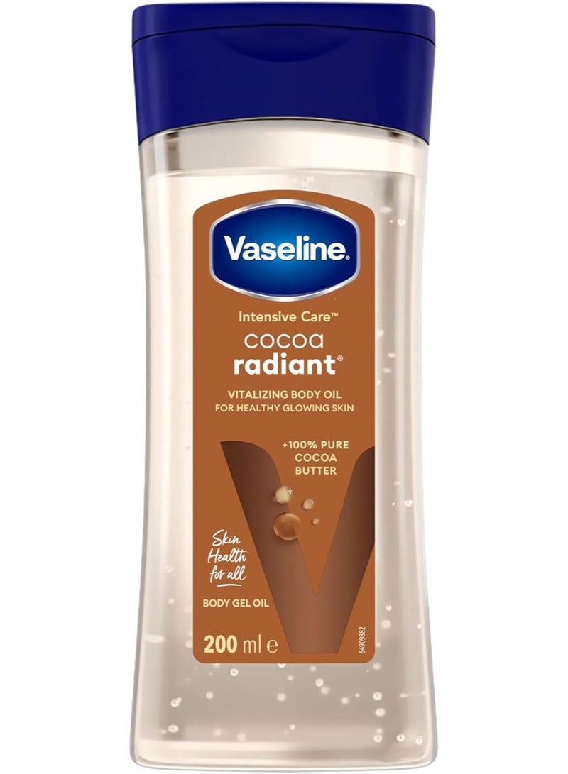 Vaseline Intensive Care Cocoa Radiant Body Gel Oil, 6.8oz - Image 1