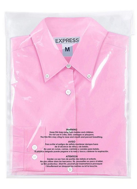 11” X 14” (200 Count) Self Seal Clear Poly Bags With Suffocation Warning For Packaging T Shirts & Fba Permanent Adhesive