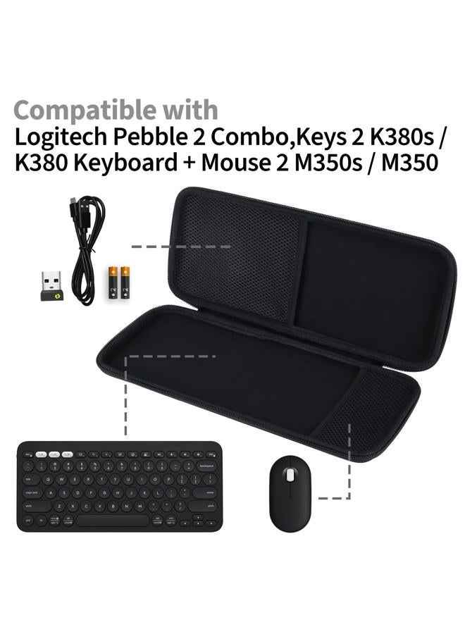 Peyyargo Case Compatible with Logitech Pebble 2 Combo Keyboard and Mouse (Graphite) - Image 3
