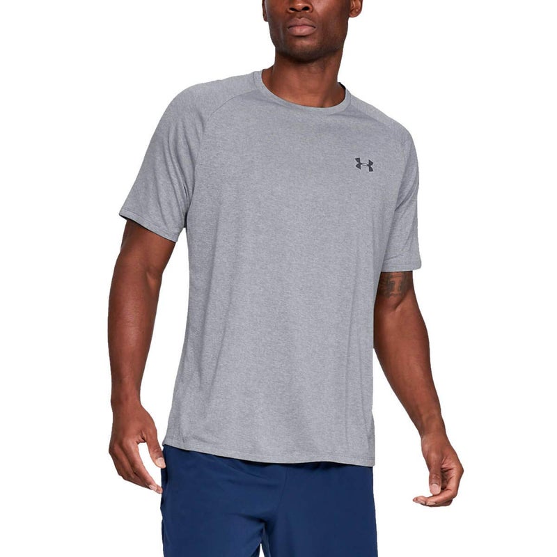 Under Armour Men's Tech 2.0 Short-Sleeve T-Shirt , Steel Light Heather (036)/Black, XX-Large - Image 1