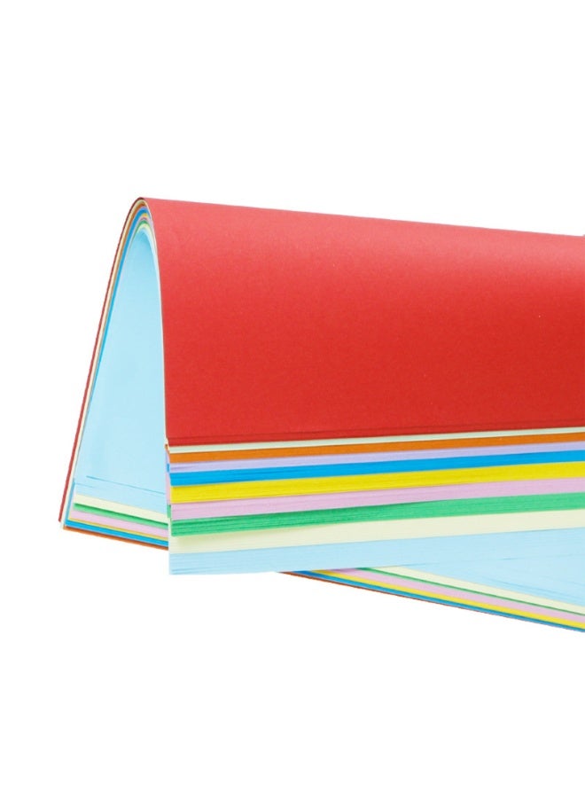 100 قطعة ورق نسخ ملون A4، ورق تغليف هدايا ورق زينة حرفية - Image 2