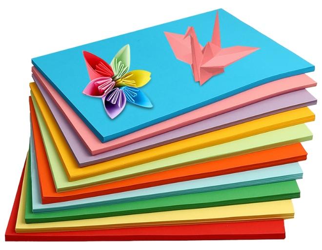 100 قطعة ورق نسخ ملون A4، ورق تغليف هدايا ورق زينة حرفية - Image 1