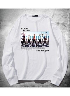KUYING New Slam Dunk Loose Round Neck Long Sleeve Bottom Shirt  - Image 1