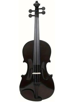 Megarya Megarya 4/4 Black Glossy Violin Made By Indian Solid Wood Perfect Choice for Violin Beginners Complete Set With Case, Bow and Rosin  - Image 2