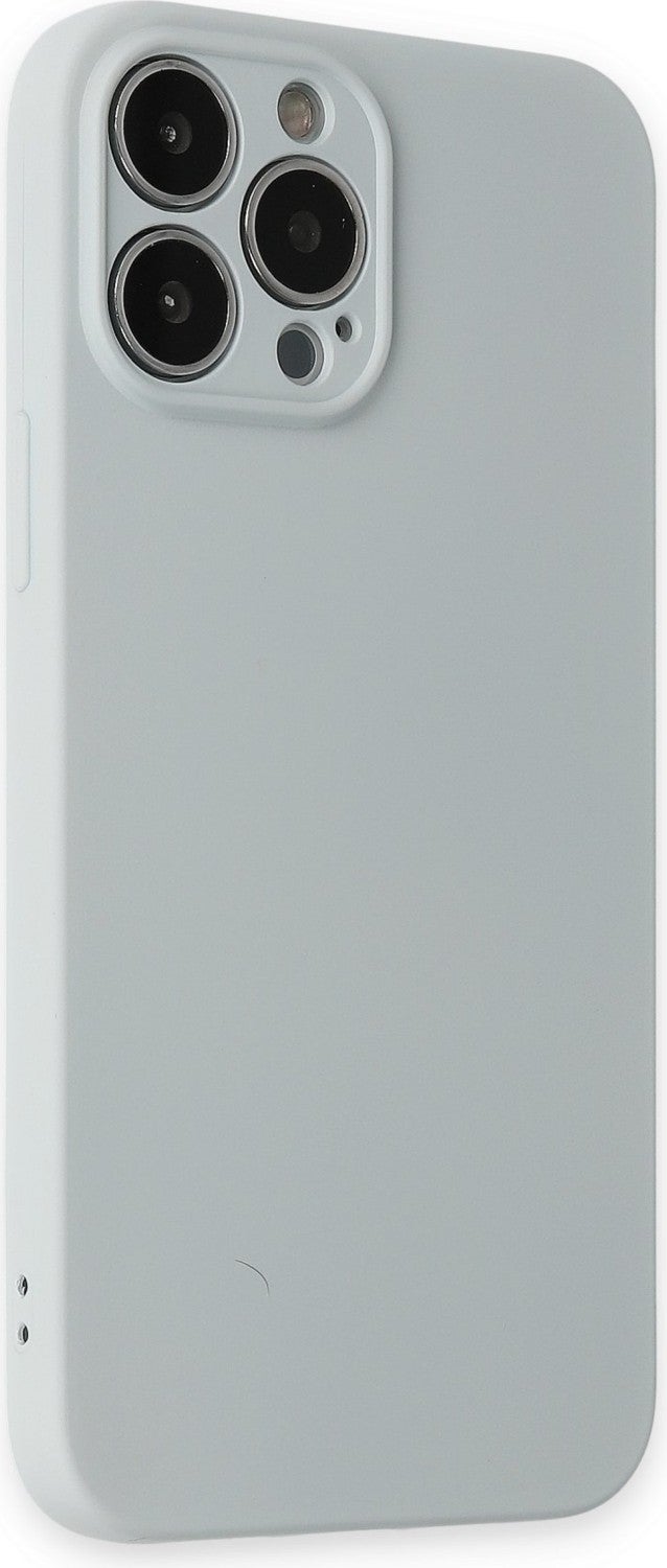 iPhone 13 Pro Max Case Launch Velvet Luxury Design Silicone Cover - Ice Blue