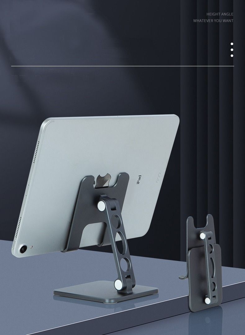 NIBEMINENT 1-Piece Desktop Phone Holder Tablet Computer Shelf Mobile and Foldable  - Image 2