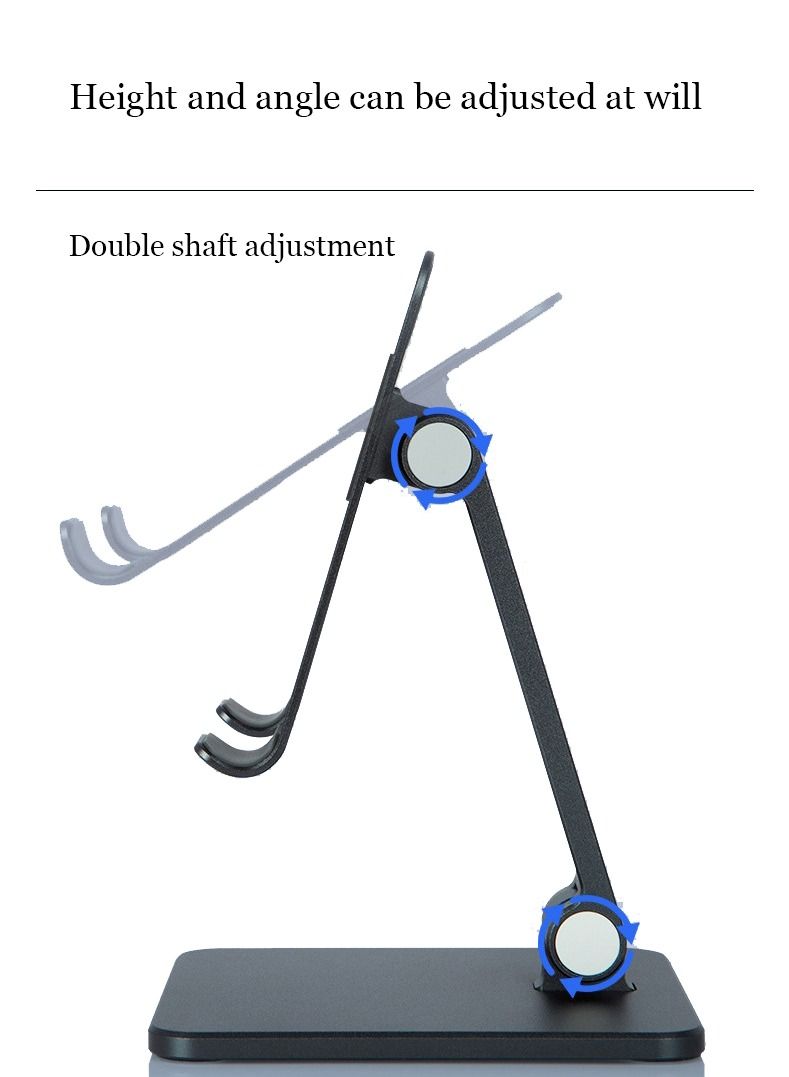 NIBEMINENT 1-Piece Desktop Phone Holder Tablet Computer Shelf Mobile and Foldable  - Image 4
