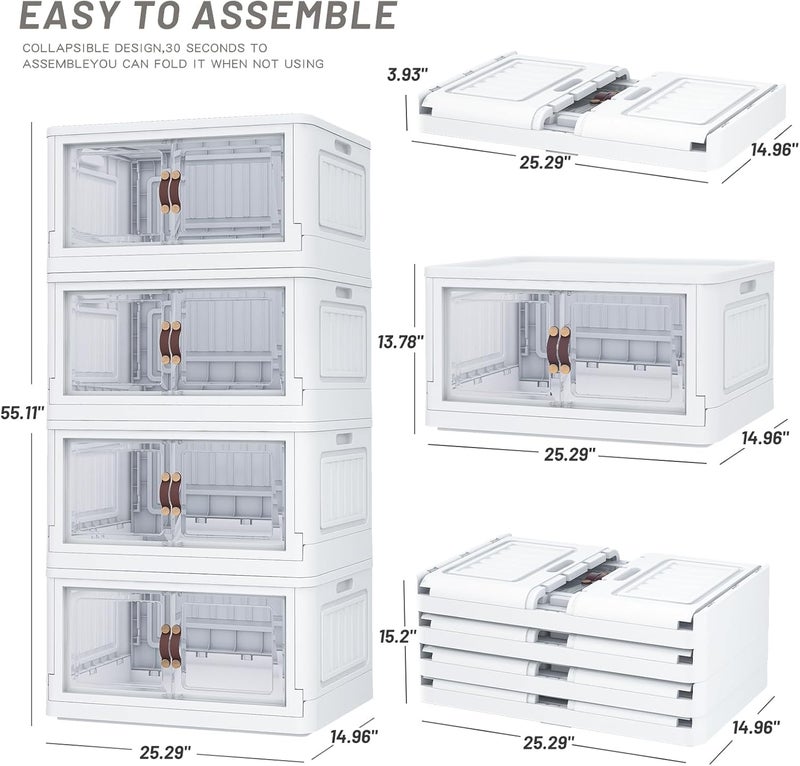 XPY-D62 Prime Mini Elite Wataniya Cabinet With Drawers & Wheels,[160H-53W-32D] Ideal For Clothes Storage,Movable Drawers, Suitable For [Bedroom][Dressingroom]Organization (5 Drawers) - Image 4