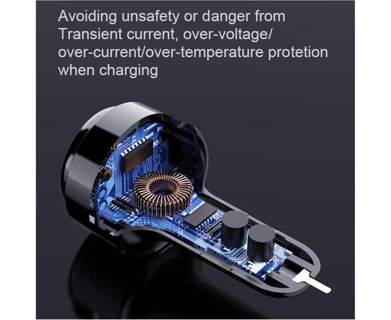 Car Charger: Dual Port 38W Fast Charging - PD 20W QC3.0 With Overheating Protection, USB-C Charger for 12V 24V Vehicles, Mobile Devices, Tablets & Switches - Image 5