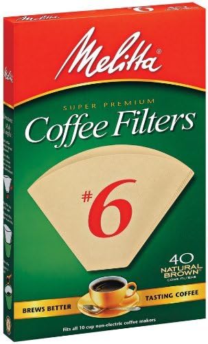 Melitta Melitta FBA USA Inc 6264126 Natural Brown Cone Coffee Filters 40 Count  4 pack - Image 2