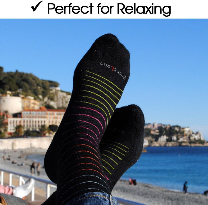 SocksLane جوارب ضغط قطنية من للنساء والرجال. دعم بطول الركبة بقوة 15-20 مم زئبق - Image 5
