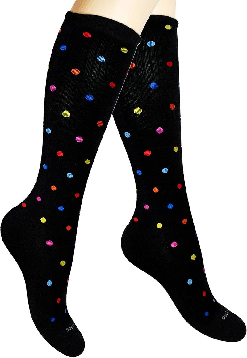 SocksLane جوارب ضغط قطنية من للنساء والرجال. دعم بطول الركبة بقوة 15-20 مم زئبق - Image 1