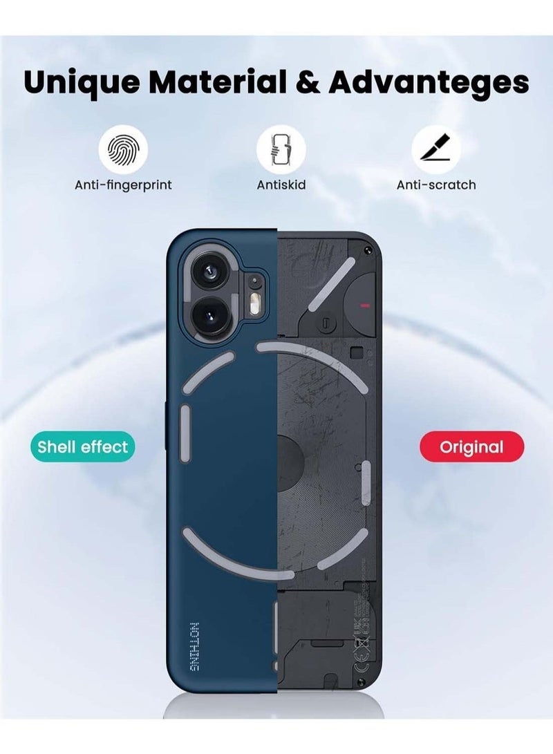 Raxoom Nothing Phone (2) 5G 2023 Liquid Silicone Ultra Thin TPU Phone Case Cover â€“ Shockproof, Soft Touch, Slim Fit Protective Back Cover with Anti-Scratch Matte Finish â€“ Lightweight & Durable Design Storm Blue - Image 5