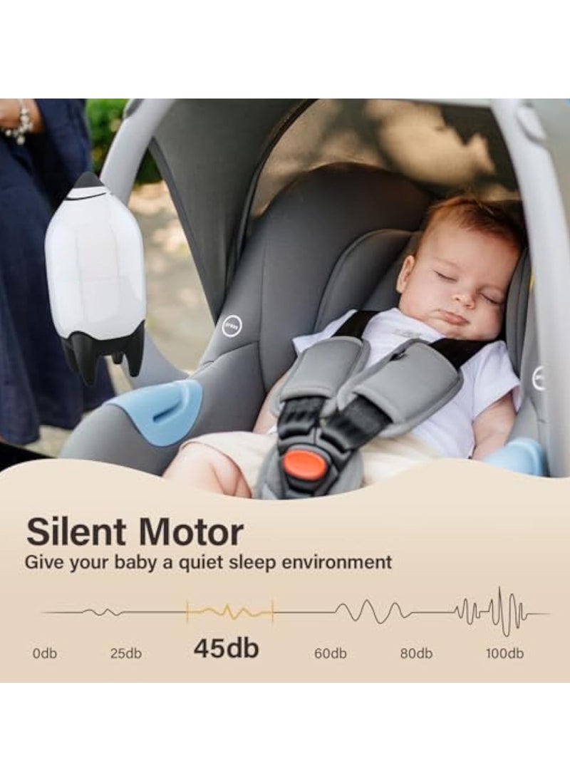 Baby Stroller Rocker Rechargeable, Portable Baby Sleep Aid, Gently Rocks Any Stroller or Buggy, Portable Rocker for Baby, Adjustable Speed, Fits All Pushchairs, Pram, Stroller to Create a Baby Bouncer - Image 2