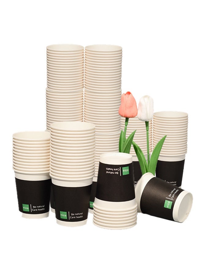 أكواب ورقية سوداء من إنس ستايل، 9 أونصة، 50 قطعة - Image 1