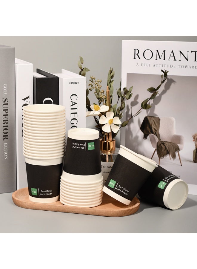 أكواب ورقية سوداء من إنس ستايل، 9 أونصة، 50 قطعة - Image 3