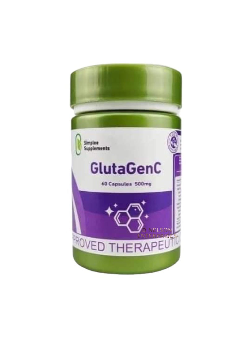 Simplee Supplements Simplee Supplements GlutaGenC – Advanced Whitening & Skin Hydration Formula (60 Caps, 500mg)  - Image 1