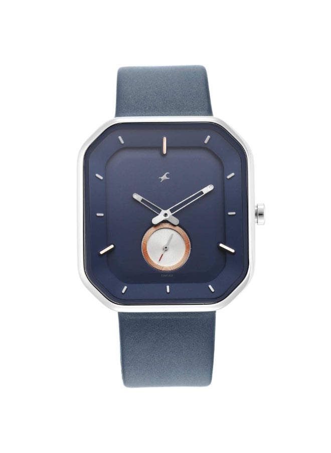 fastrack Fastrack After Dark Analog Blue Dial Men's Watch-3272SL01, Blue, strap  - Image 1