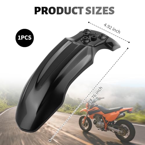 VKQTS Professional Motorcycle Front FendersDurable Mud Guard Compatible with CRF50 Fronts Fender125CC Pit PRO Trail Dirt BikePlastic Motorcycles Fender as Motorcycle Accessories - Image 3
