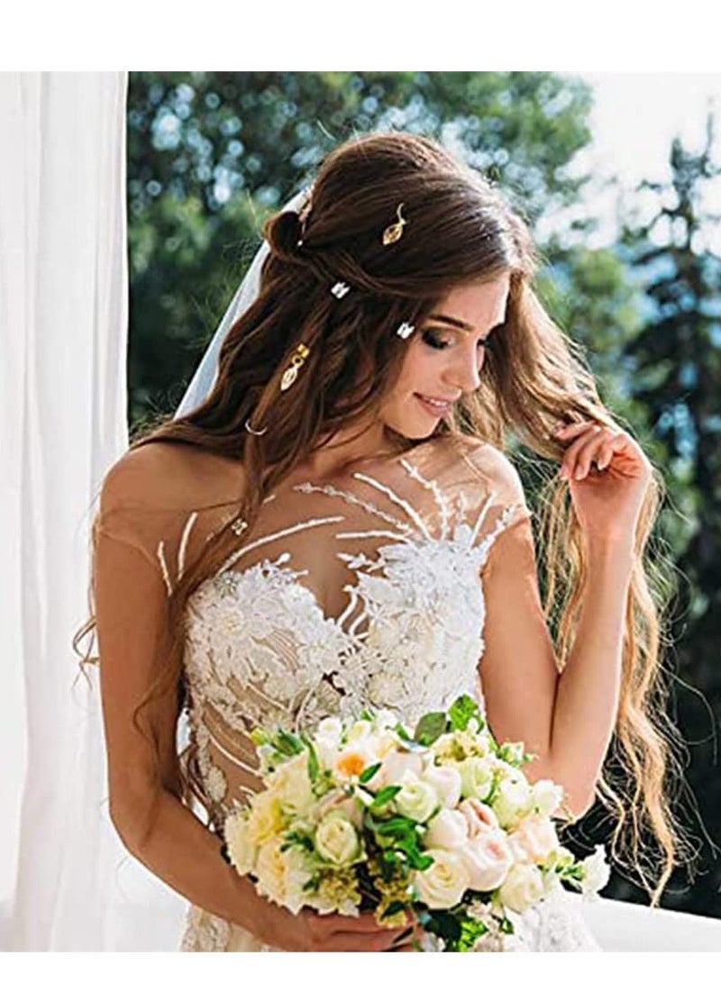 Luckam Braids Decorations, 200 PCS Loc Hair Jewelry Rings Accessories for Women Braids, Metal Gold Charms Hair Cuffs Decorations Clips Pendants, for Passion Twist Crochet Dreadlocks - Image 5