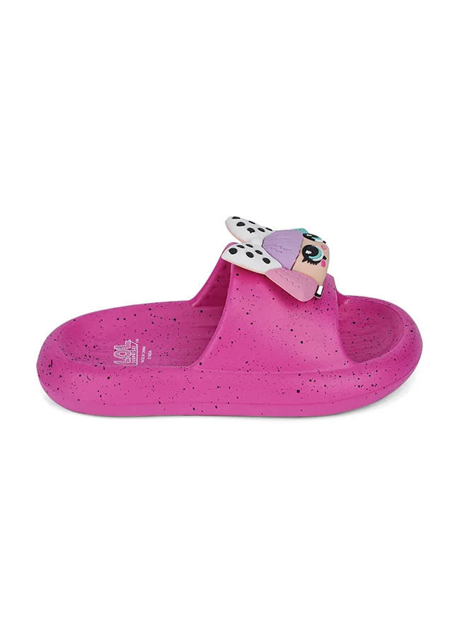 Urbanhaul  UrbanHaul Girls Mga Lol Print Slip on Sliders For Kids Suitable for Daily Use :- Pink for Women | Best Price UAE